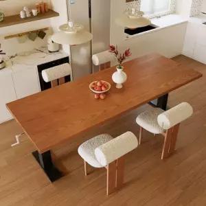 높이조절 사이드테이블 이동식 승강 데스크 원목 소나무 사무용 스탠딩