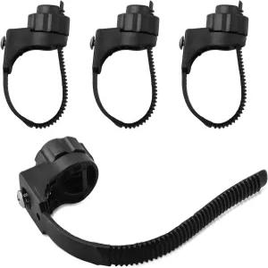 YERGOFE 범용 자전거 펜더 마운팅 클램프 없음 드릴 머드가드 어댑터 키트 조정 가능한 앞 포크 뒷좌석