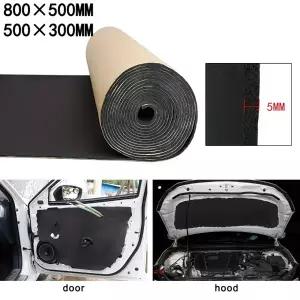 호환  자동차 방음 매트 내열 단열재 혼합 코튼 혼합 자동차 엔진 루프 도어 트렁크 소음 차단 업그레이드
