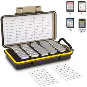 SD카드보관함 수납 케이스 40 슬롯 메모리 카드 홀더 SD SDHC SDXC Cfexpress Type A Sony 소니 PSV PS Vit