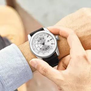 미니 포커스 남성용 시계 럭셔리 쿼츠 30M 방수 수입 무브먼트 스테인리스 스틸 선물 손목시계