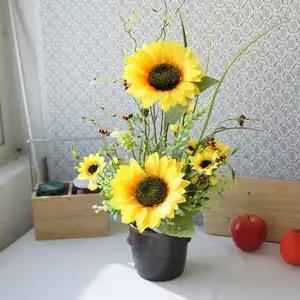 새싹키우기 시들지않는 해바라기 화분 1P 조화 인테리어 소품 씨앗판매