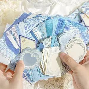 트레싱지 트레이싱지 JIANQI 빈티지 스크랩북 재료 종이 콤보 키트 정크 저널 콜라주 사진 앨범 레트로 배