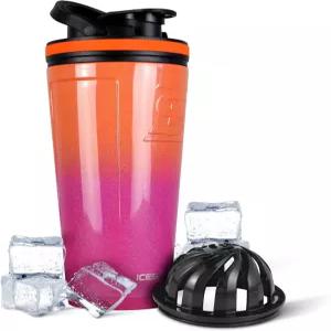 스 셰이커 단열 스테인리스 스틸 병 36온스 여름 30시간 이상 추위 트위스트 온 교반기가 있는 컵 단백질