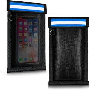 휴대폰 및 자동차 키용 오큐베이프 패러데이 백 2팩 군용 등급 신호 차단 블록 5G WiFi GPS RFID 블루투스