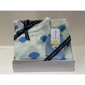 [블루독베이비](타임스퀘어점패션관)(MN)구름도기 플리츠 상하복.양말세트(46370-672-11+46314-810-04)