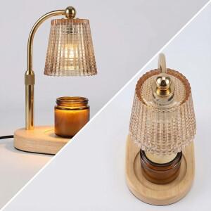 50W 아로마테라피 캔들 히팅 램프 타이머 스위치 디밍 가능한 카페 로맨틱 분위기 데스크탑 장식 220V 무