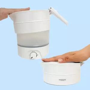 캠핑 여행용 접이식 전기포트 0.8L 미니 접는 전기주전자 폴딩포트 휴대용 전동케틀