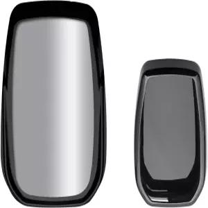 Xotic 기술 블랙 소프트 TPU 키 포브 쉘 풀 커버 케이스 도요타 랜드 크루저 시에나 벤자 포춘터 Rav4