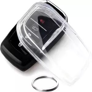 OLLEN 클리어 TPU 키 포브 커버 토요타 캠리 2025 2026에 적합 랜드 크루저 2019-2026 툰드라 2022-2026