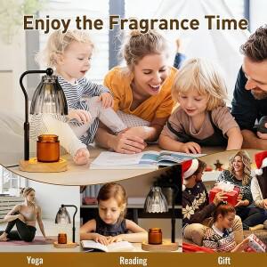 타이머가 있는 캔들 워머 램프, 밝기 조절 가능한 왁스 생일, 집들이 선물, 홈데코용 모던 히터