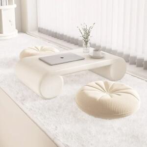 새로운 크림 다다미 커피 테이블, 심플 침실 발코니 아트 모던 라이트 럭셔리 디자인 가구, 집들이 선물