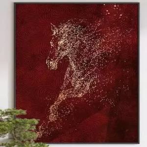 말그림 추상 인테리어 벽장식 홈데코 대형 황금 월아트 100x150cm