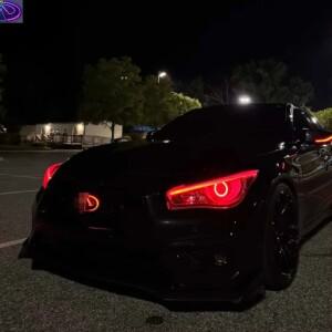 2025년  12V 앱 제어 방수 RGBW LED 자동차 엠블럼 인피니티 Q50 2018+ 로고 DRL