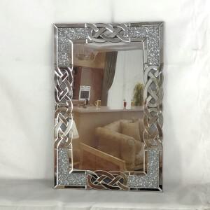 라이트 럭셔리 미러 브로큰 다이아몬드 크로스 엔트런스 테이블 북유럽 신중국풍 거실 현관