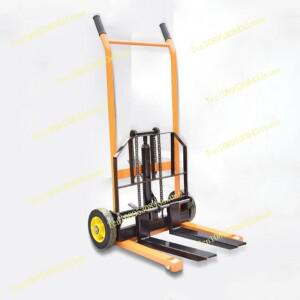200kg 수동 소형 유압 지게차 스태커 경량 가정용 로딩 및 트럭 리프팅