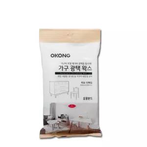 가구 광택 왁스 티슈 12매입 목재 코팅 클리너 옷장 테이블 광택관리 청소