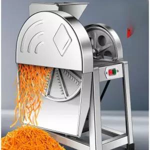 감자슬라이스기계 무채 고구마 횟집 자르는 채썰기 채칼 두꺼운 스테인리스 1000w확대구리127813