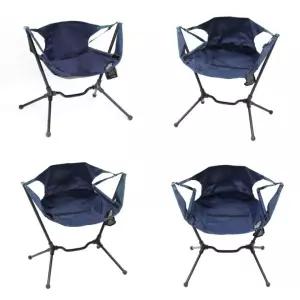 접이식 스윙 캠핑의자 네이비 캠핑릴렉스체어 피크닉의자