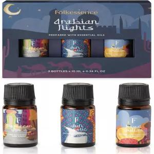 디퓨저용 포크컬처 에센셜 오일 세트 이국적인 아로마테라피 3종 팩 우드 로즈 토바코 앰버 향 휴식 및