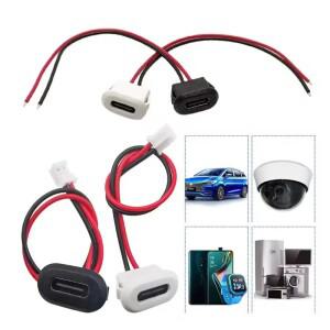 USB-C 충전기 플러그 소켓 커넥터 잭 암 Type-C 클립 3A 고전류 고속 포트 자동차 액세서리