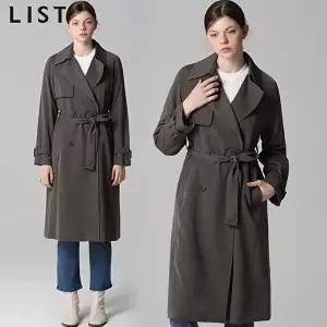 [리스트][리스트(LIST)] 클래식 더블 트렌치코트 (택가격:358000원)