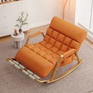 안락 흔들의자 북유럽 리클라이너 소파 로킹체어 원목 휴식 발코니 쿠션