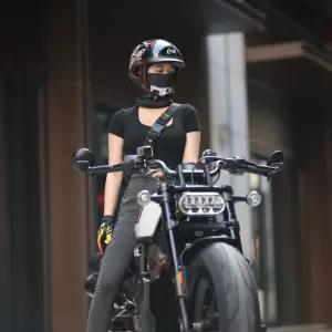 반모 헬멧 빈티지 오토바이 하프 복고풍 경량 라이더 페이스가드 여름용 쿨링