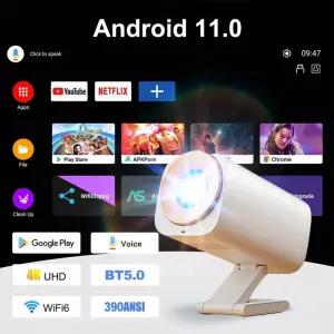 빔프로젝터 V16 미니 프로젝터 신형 네이티브 1080P 올위너 H713 안드로이드11 4K 390ANSI 와이파이6 BT50