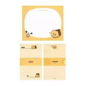 카카오 춘식이 미니 편지지 옐로우 (200개입) 손편지 장식 사무용