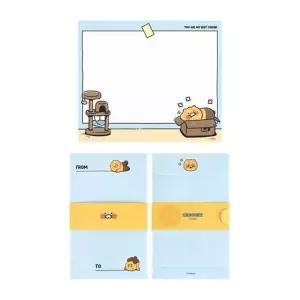 카카오프렌즈 춘식이 미니 편지지 블루 (200개입) 춘식이편지지