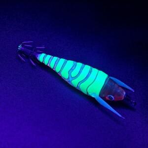 10개/박스 나무 새우 세트 EGI 수평 오징어 지그 플라잉 Egi UV 야광 낚시 장비