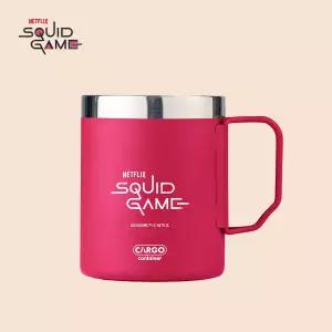 카고컨테이너 캠핑컵 감성 머그 오징어게임 스텐컵 300ml 핑크