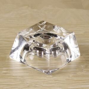 홈장식 LED 유리 구 홀더 멀티 컬러 변경 크리스탈 디스플레이 램프 기본 사각형 투명