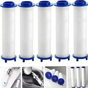 샤워 헤드 교체 필터, 휴대용 PP 면 카트리지, 정수 경수 처리 감소