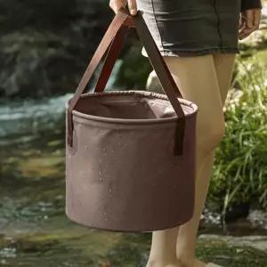 캠핑설거지통 접이식바구니 브라운 버킷 20L 물통