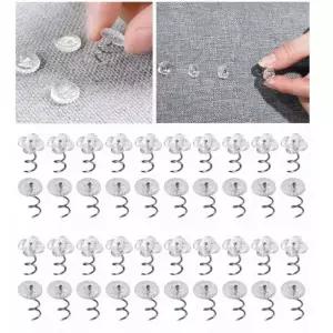 시침핀 MIUSIE 4050100개 투명 나 네일 침대 시트 소파 쿠션 압정 핀 스커트 트위스트 공예