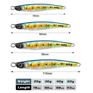 지깅 프로 주굴로 지그 15g 20g 30g 40g 60g 캐스팅 쇼어 메탈 루어 바닷물 낚시 용품