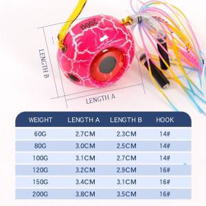 톨루 뉴 60g 80g 100g 테냐 메탈 지그 헤드 슬라이더 스내퍼 패스트 싱킹 바다 잉어 인조 지깅 낚시 루어