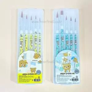 리락쿠마 붓 팔레트 세트 수채화 미술용품