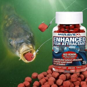 레드 베놈 피쉬 어트랙턴트 펠릿 농축 향료 고단백 미끼 (잉어, 텐치, 브림용) 만능 낚시용품