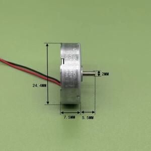 Mabuchi RF-356CA-10250 미니 24mm 원형 초박형 모터 DC 1.5V 3V 5V 5.9V 8900RPM CD DVD 플레이어 용 귀