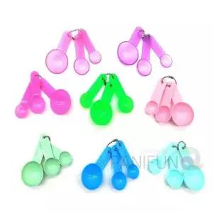 계량용 숟가락 3종 세트 미용 소품 조리용 플라스틱 계량 스푼