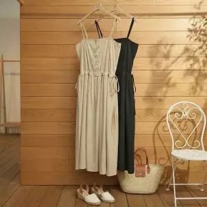 [NS홈쇼핑][샵앤] 여성 끈나시 허리스트링 레이어드 롱 원피스 JR-WDR-5170[35828410]