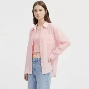 [NS홈쇼핑][샵앤] 여성 여름 끈나시 스모킹 탑 반시스루 블라우스 세트 SHA-WSET-21161...