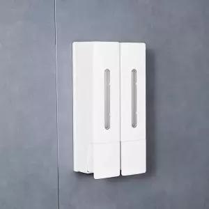 무타공 욕실 디스펜서 샴푸통 2단 3단 벽걸이 정리용기 호텔 감성