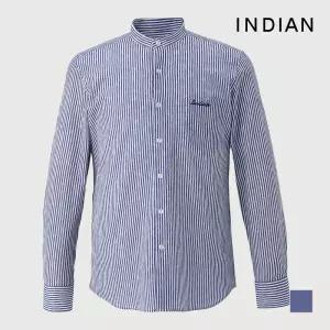 [INDIAN] 차이나 스트라이프 프린트 셔츠_MITNLYM2301