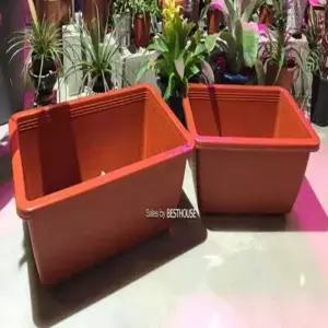 대형 사각 화분 68x46cm 플라스틱 텃밭 용기