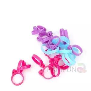 짤주머니 묶는 고무줄 10개 아이싱 타이 비닐 사용 용이한 베이킹