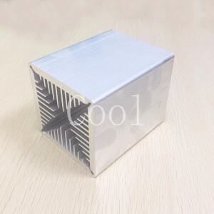 80*80*250MM 팬이있는 고출력 Mos 튜브 방열판 강력한 전자 Igbt 라디에이터 바람 터널 열 방출